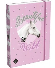 Кутия с ластик Lizzy Card Wild Beauty Purple - A4 -1