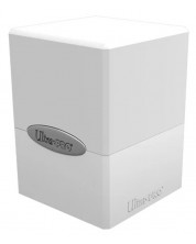Кутия за карти Ultra Pro Satin Cube - Arctic White (100+ бр.)