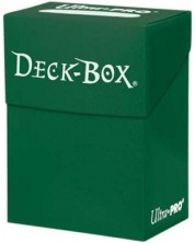 Кутия за карти Ultra Pro - Solid Color Deck Box, Forest Green (80+ бр.)