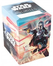 Кутия за карти Gamegenic - Star Wars: Unlimited Soft Crate - Mandalorian/Moff Gideon (60 бр.) -1