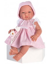 Кукла бебе Asi Dolls - Мария, с розова рокля, 43 cm -1