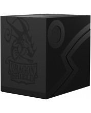 Кутия за карти Dragon Shield Double Shell - Shadow Black/Black (150 бр.) -1