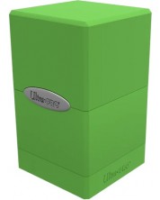 Кутия за карти Ultra Pro Satin Tower - Lime Green (100+ бр.)