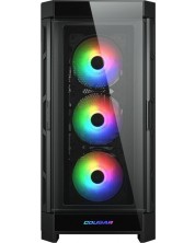 Кутия COUGAR - Duoface Pro RGB, mid tower, черна/прозрачна