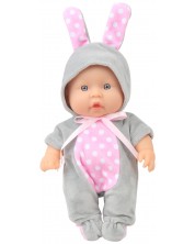 Кукла Moni Toys - С костюм на сиво зайче, 20 cm -1