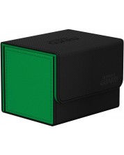 Кутия за карти Ultimate Guard Sidewinder XenoSkin SYNERGY Black/Green (100+ бр.) -1