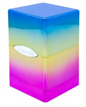 Кутия за карти Ultra Pro Satin Tower - Hi-Gloss Rainbow (100+ бр.) -1