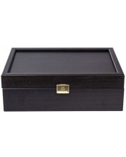Кутия за фигури Manopoulos - дървена, черна, 23.6 x 16.4 cm -1