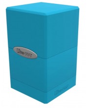 Кутия за карти Ultra Pro Satin Tower - Light Blue (100+ бр.)