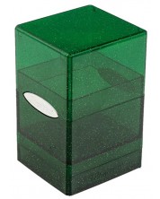 Кутия за карти Ultra Pro Satin Tower - Glitter Green (100+ бр.) -1