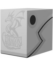 Кутия за карти Dragon Shield Double Shell - Ashen White/Black (150 бр.)