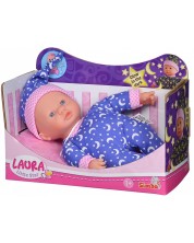 Кукла-бебе Simba Toys - Лаура, със светещи в тъмното дрехи -1