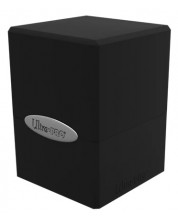Кутия за карти Ultra Pro Satin Cube - Jet Black (100+ бр.) -1