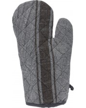 Кухненска ръкавица H&S - 18 х 32 cm, сива с лента