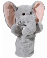 Кукла за театър Heunec - Слон с розови уши, 28 cm -1