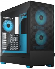 Кутия Fractal Design - Pop Air Cyan Core, mid tower, синя/черна -1