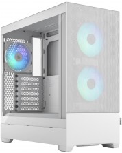 Кутия Fractal Design - Pop Air RGB, mid tower, бяла/прозрачна