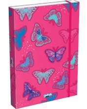 Кутия с ластик Lizzy Card Pink Butterfly - 33 x 24 x 5 cm -1