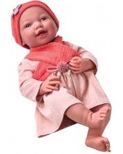 Кукла-бебе Wandalong Baby Doll - С пухкаво одеялце и оранжева шапка, 41 cm -1