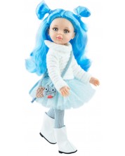 Кукла Paola Reina Amiga Funky - Ниеве, със синя коса и чантичка, 32 cm -1