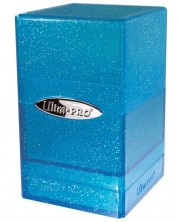 Кутия за карти Ultra Pro Satin Tower - Glitter Blue (100+ бр.) -1