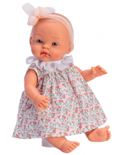 Кукла Asi Dolls - Бебе Алекс, с панделка и рокля на цветя, 36 cm -1