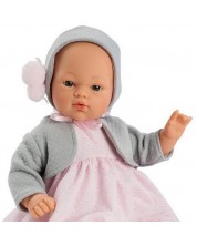 Кукла Asi Dolls - Бебе Коке, с розова рокля и сива жилетка -1