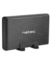 Кутия за твърд диск Natec - Rhino SATA 3.5", USB 3.0, сива -1