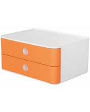 Кутия с 2 чекмеджета Han - Allison smart, оранжева