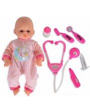 Kукла-бебе Moni - С докторски принадлежности. 36cm -1