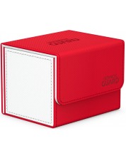 Кутия за карти Ultimate Guard Sidewinder XenoSkin SYNERGY Red/White (100+ бр.) -1