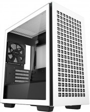 Кутия DeepCool - CH370, micro tower, бяла/черна/прозрачна