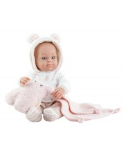 Кукла бебе Paola Reina Mini Pikolines - Момиче с дрешки, 32 cm -1
