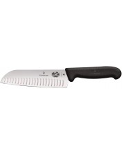 Кухненски нож сантоку Victorinox - Fibrox, 17 cm, черен -1