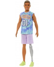 Кукла Barbie Fashionistas - 212, Кен, с тениска Los Angeles -1