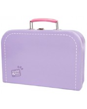 Куфарче за плюшени играчки Studio Pets - С паспорт, 16 cm, лилаво -1