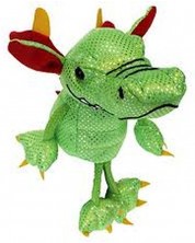 Кукла за куклен театър за пръст The Puppet Company - Зелен дракон -1
