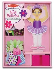 Кукла за обличане Melissa & Doug - Балерината Нина, с магнитни дрехи -1