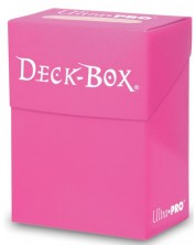 Кутия за карти Ultra Pro - Solid Color Deck Box, Bright Pink (80+ бр.)