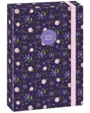Кутия с ластик Ars Una Lovely Bloom - Wild Rose, A4 -1