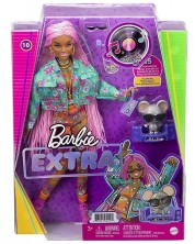 Кукла Mattel Barbie Extra - С розови плитки и аксесоари -1