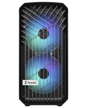 Кутия Fractal Design - Torrent Compact RGB, mid tower, черна/прозрачна -1