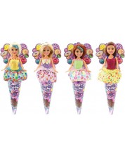 Кукла в конус Sparkle Girlz, с рокля със сладкиши, асортимент