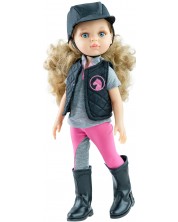 Кукла Paola Reina Amigas Hobbi - Карла със спортен екип за езда, 32 cm