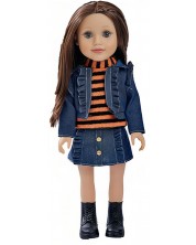 Кукла Ocie - Fashion Girl, с дънков тоалет, 46 cm -1