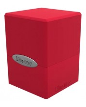 Кутия за карти Ultra Pro Satin Cube - Apple Red (100+ бр.) -1
