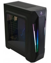 Кутия Segotep - Halo 8, mid tower, черна/прозрачна