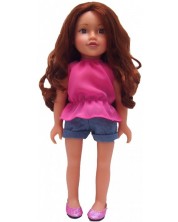 Кукла Design a Friend - Белла, с дълга коса за прически, 46 cm