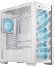 Кутия ASUS - TUF Gaming GT302 RGB, mid tower, бяла/прозрачна