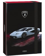 Кутия с ластик Ars Una Lamborghini - A4, бяла -1